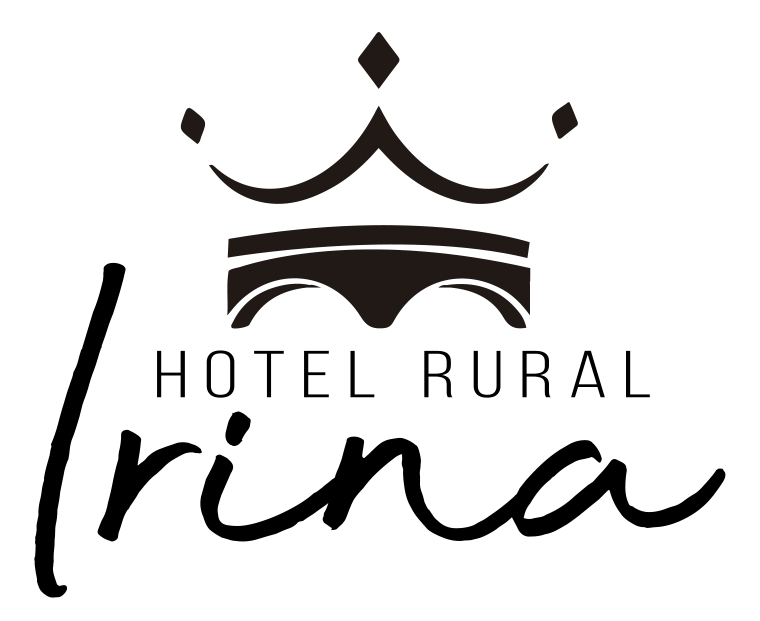 logotipo hotel rural irina negro